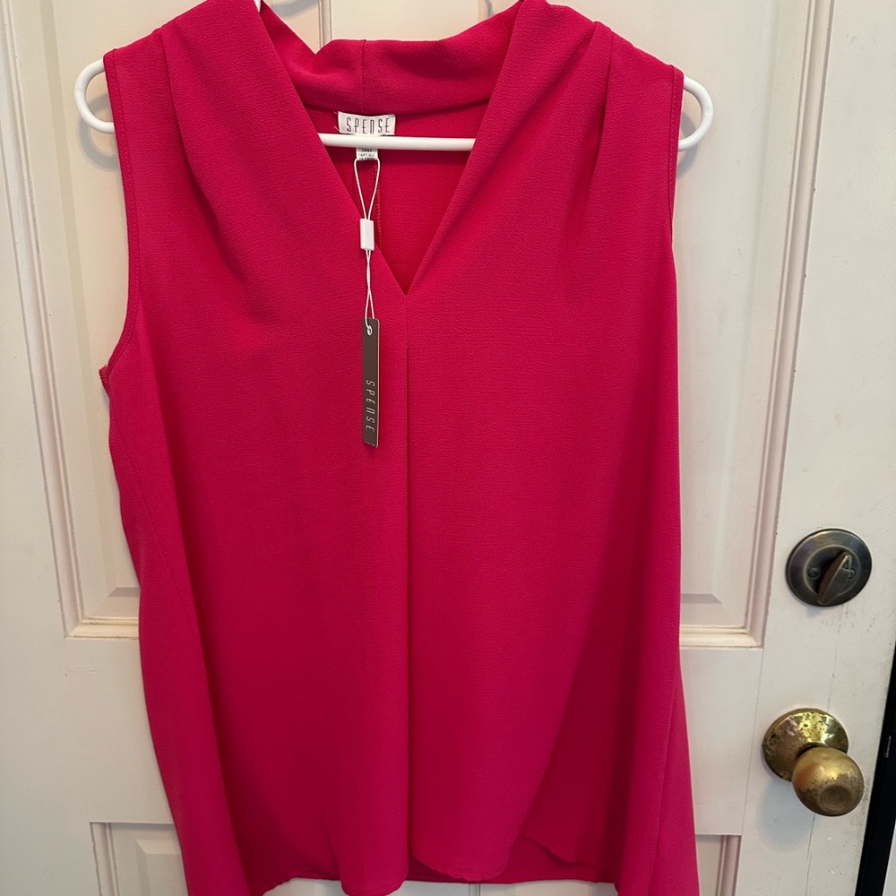 Spense Women's Sleeveless Top - Vibrant Pink